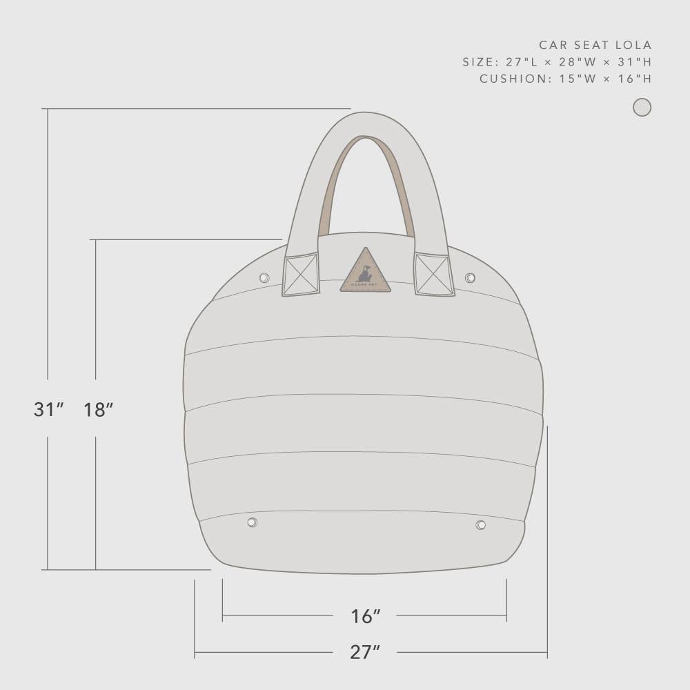 Nooee pet - Wholesale Pet Carrier - Cat/Dog - Nooee Pet Lola Car Seat – Foldable Travel Bed for Pets12