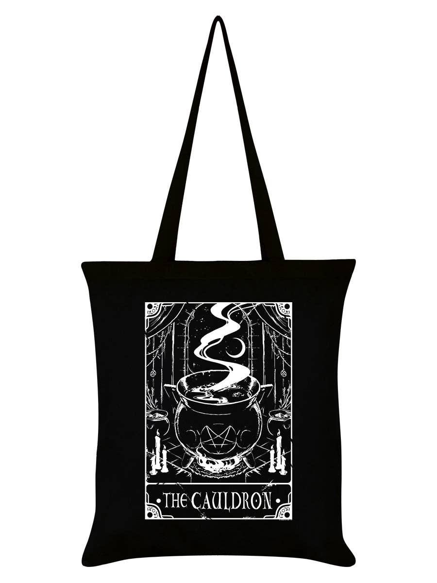 Grindstore – wholesale Tote bag – Unisex – Deadly Tarot - The Cauldron Black Tote Bag0