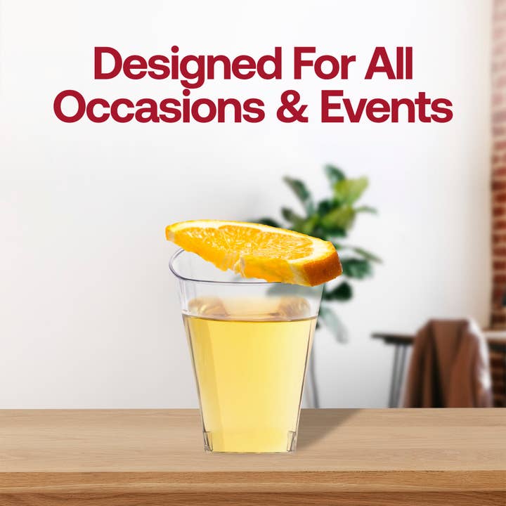 Smarty had a Party - Wholesale Shot glass - 2 oz. Clear Square Plastic Shot Glasses - 960 pcs6