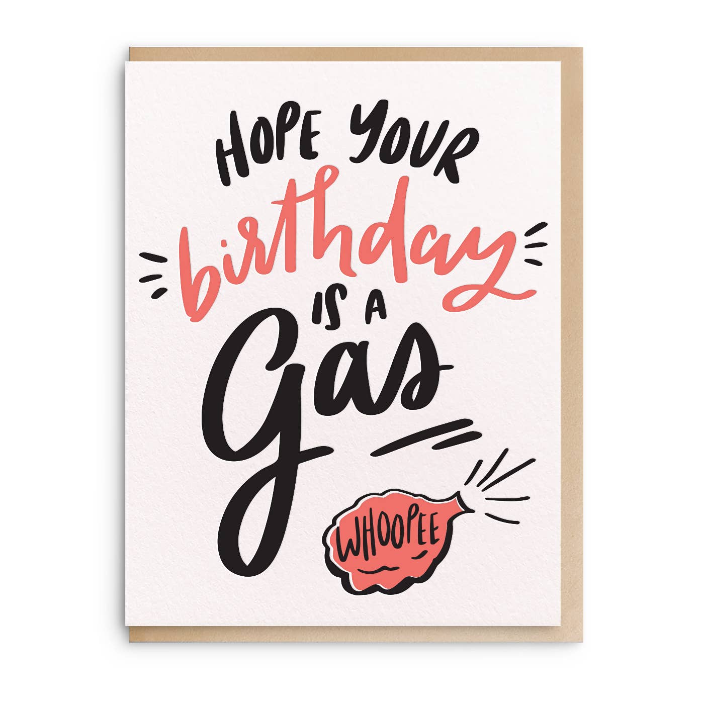 Dahlia Press - Wholesale Birthday Card - Whoopee - Letterpress Birthday Greeting Card0