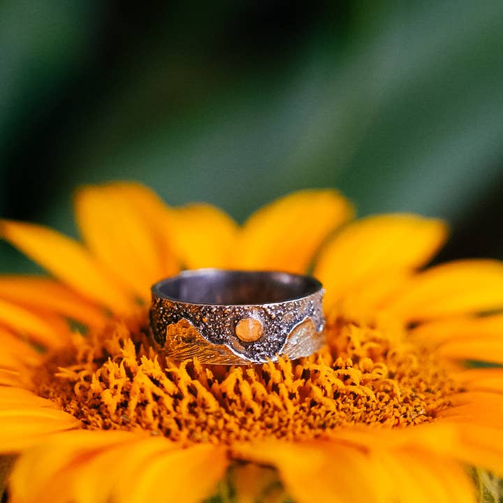 Mountain Bands (Made to Order) for wholesale by Crooked Trails Silver