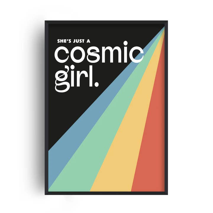 Impressão de Arte de Parede de Decoração Retro de Música Cosmic Girl por atacado de Fanclub