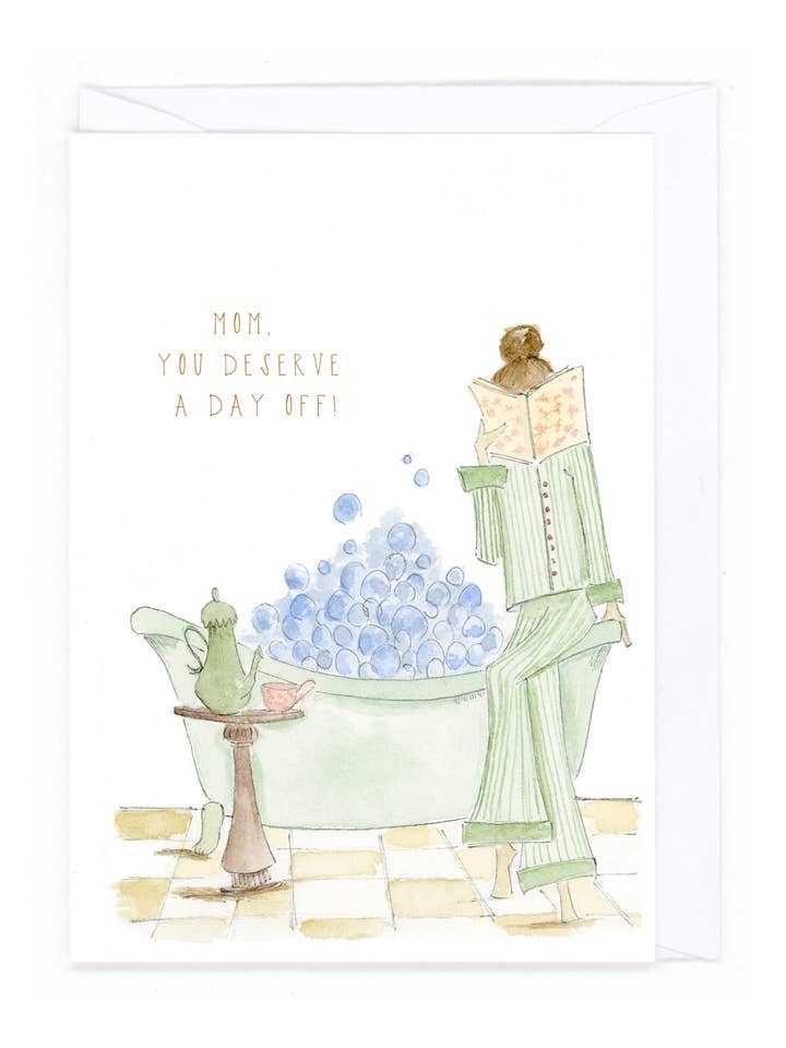 "Mom's Day Off" for wholesale by Bear on Paper