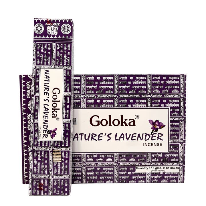 Goloka Nature's Lavender Incense 180g for wholesale by Infinite Essence S.L.