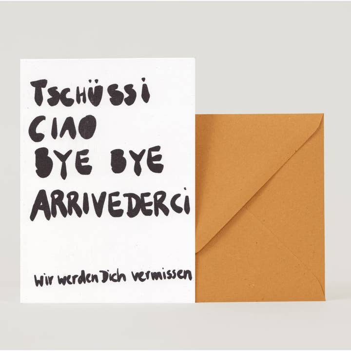 Bye carte pliante pour la vente par superjujupress