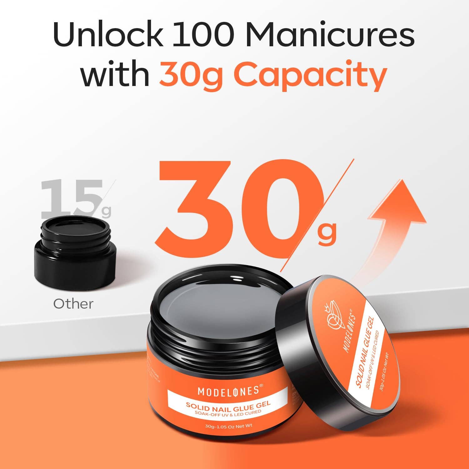 Modelones - Wholesale Nail Hardener/Strengthener - Modelones Soild Nail Glue Gel 30g4