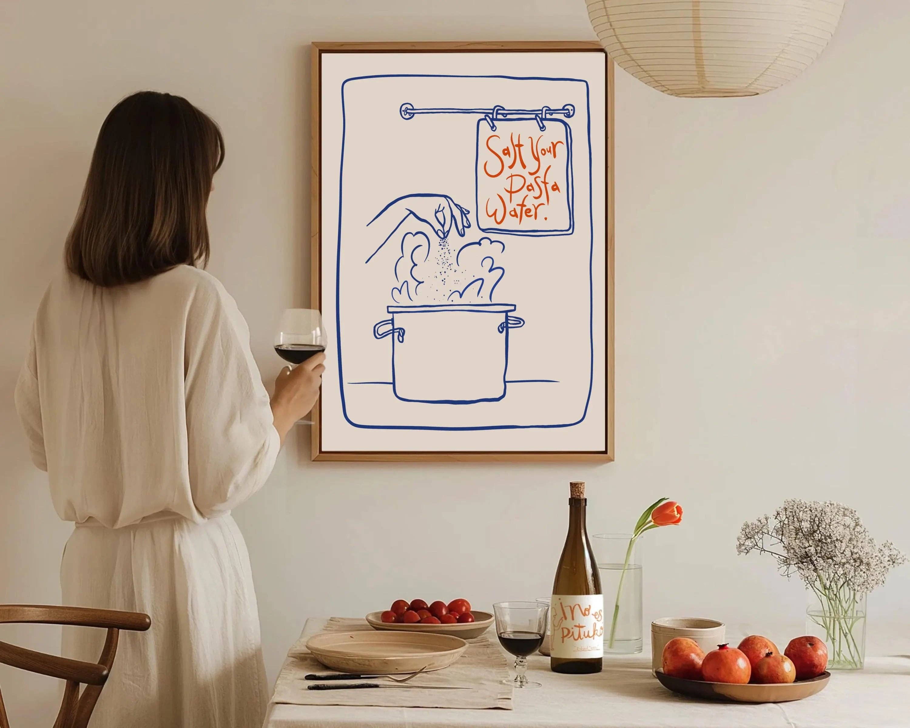 Olive Street Collective - Wholesale Art Print - Salt Your Pasta Water Print3