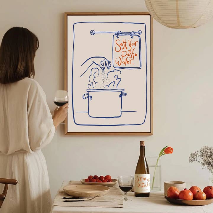 Olive Street Collective - Wholesale Art Print - Salt Your Pasta Water Print3