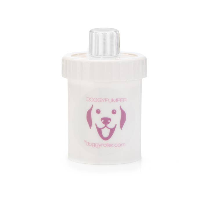 B&W Werbeartikel GmbH - Doggyroller - Wholesale Pet Treats - Dog - DOGGYPUMPER pink - favorite food in a dispenser for when you're out and about2