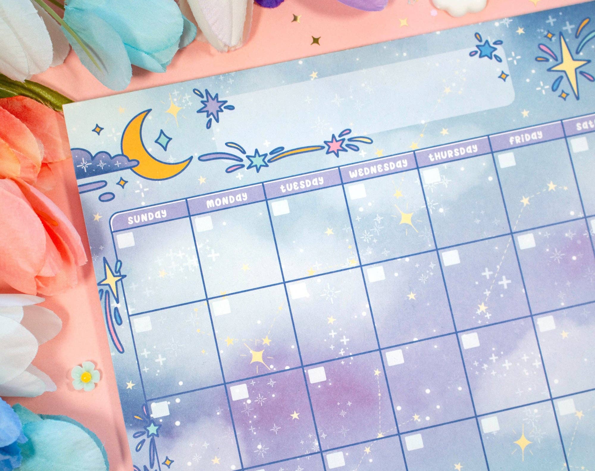 Unicorn Eclipse - Wholesale Planner - Celestial Galaxy Monthly Planner Pad2