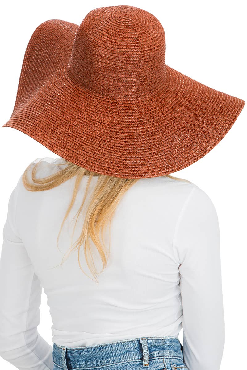 Cap Zone - Venta al por mayor Sombrero de paja - Mujer - Sombrero de sol de paja con tejido apretado, color sólido y ala ancha flexible71