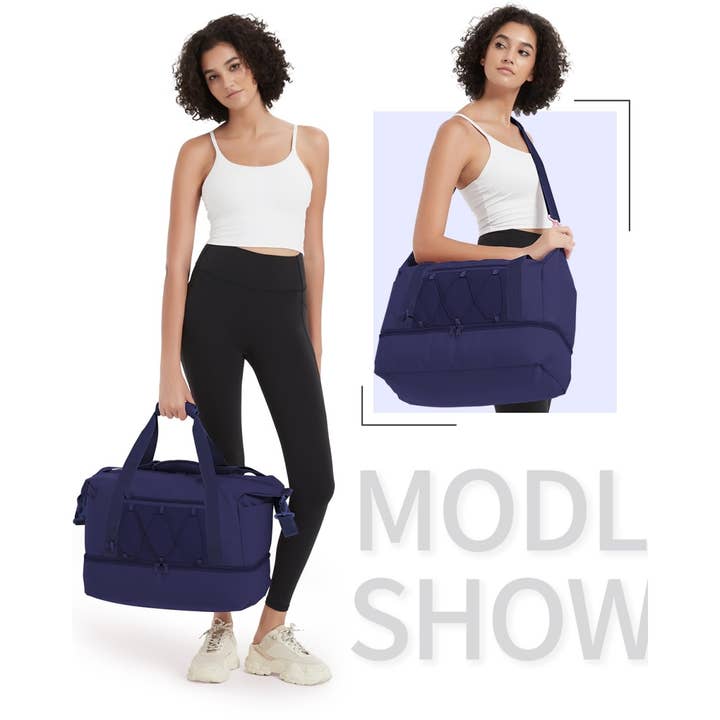 wandf – Saco de viagem - Unissexo por atacado – Saco de Viagem Duffel de Fim de Semana para Noite Mala de Mão Sacos de Mão23