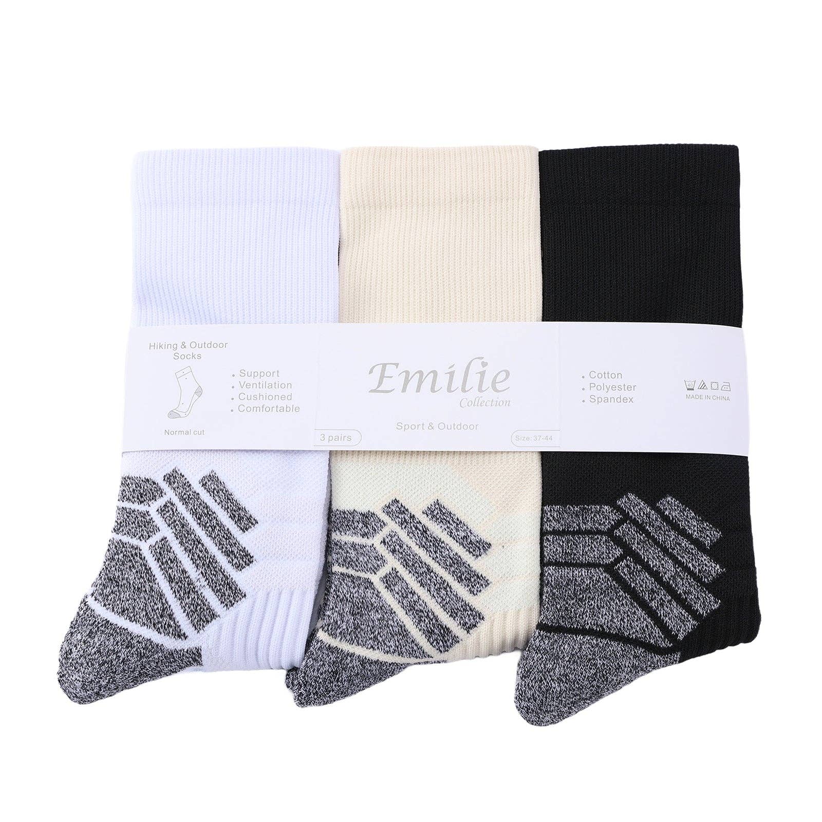 Emilie collection – Engroshandel Strømper - Unisex – Vandresokker, 3 par fra Emilie collection1