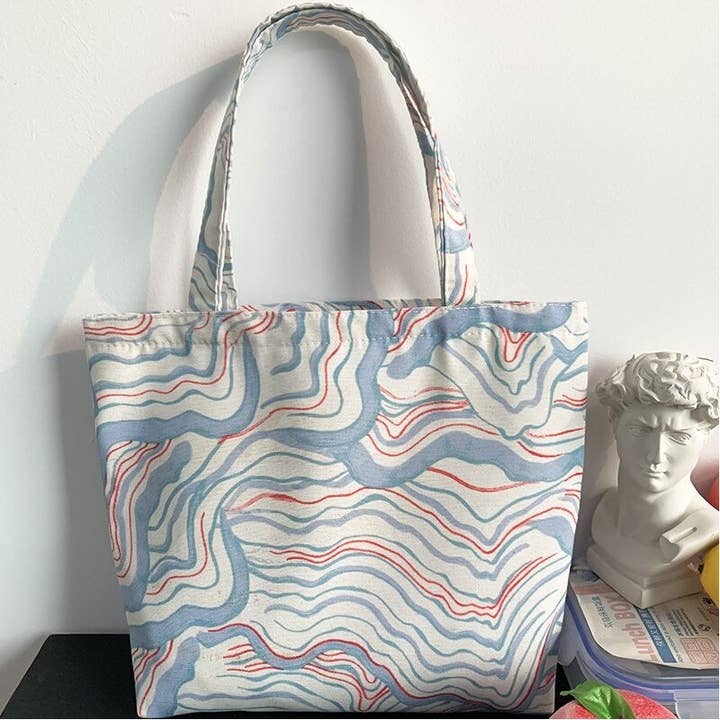 FurDecoration – Engroshandel Tote bag - Dame – Frisk blomstergitterstoftaske9