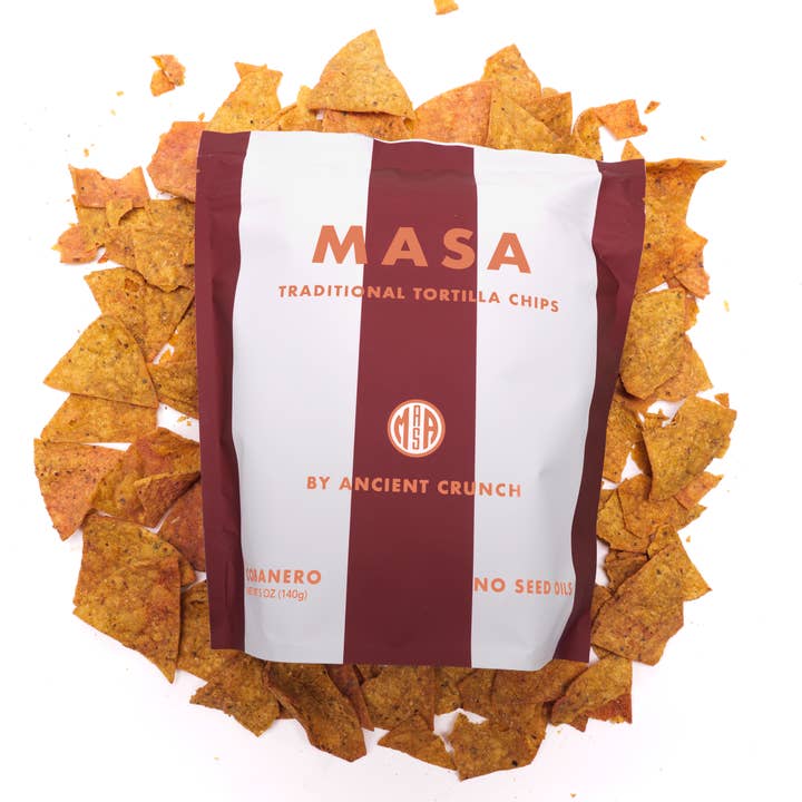 Ancient Crunch - Wholesale Chips - MASA Tortilla Chips - Cobanero, 5oz Bag Case