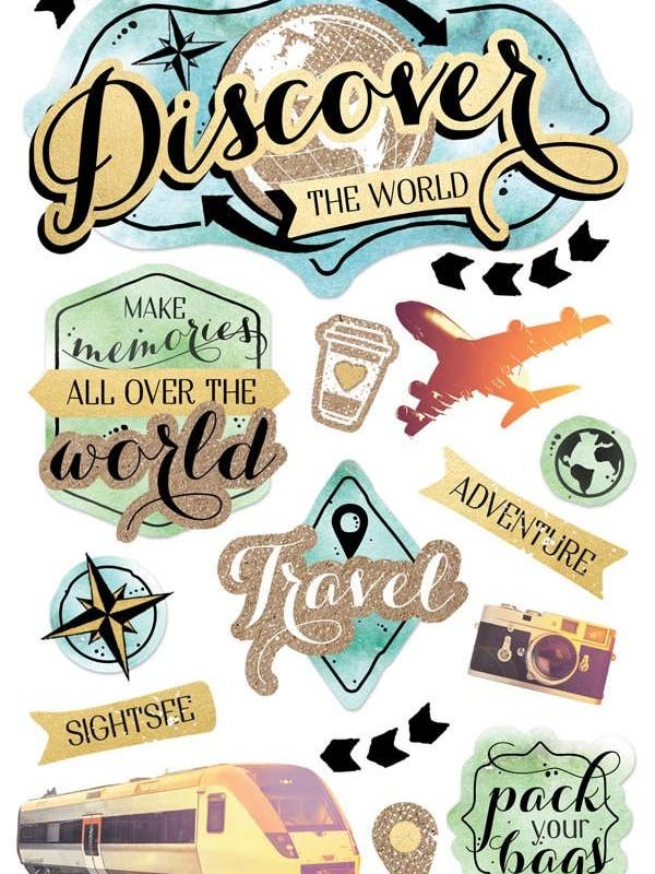 Discover the World 3D Stickers for wholesale by Paper House Productions