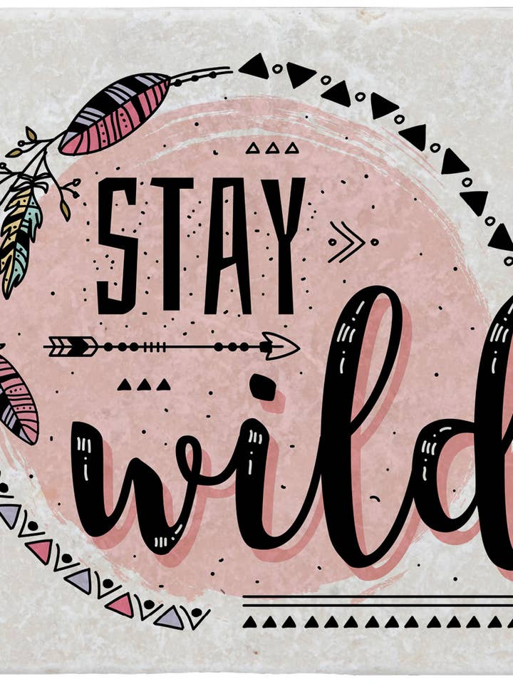 „Stay Wild“ marmorunderlag for engroshandel hos Gespänsterwald