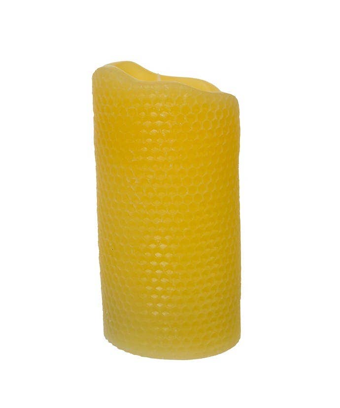 Kurt S. Adler, Inc. - Wholesale Flameless Candle - 4.25"BATTERY OPERATED LED HONEYCOMB CANDLE W/FLICKER3