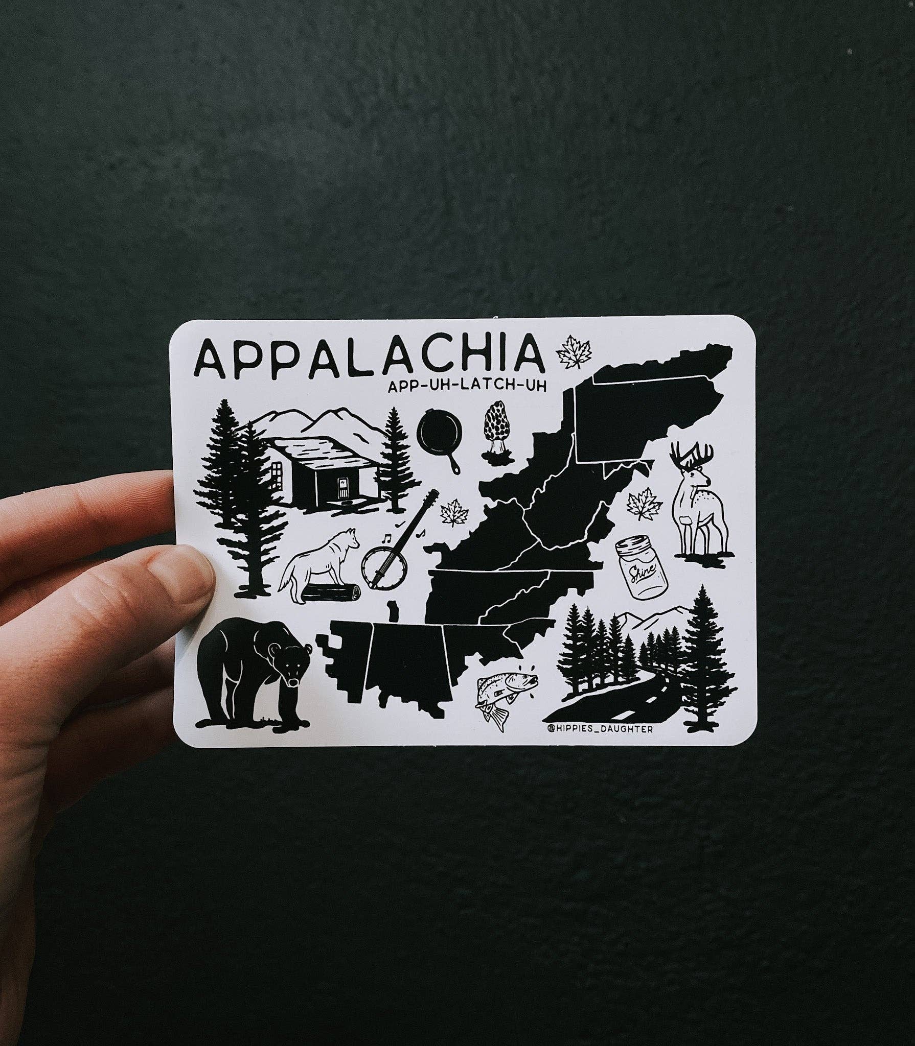 Hippie’s Daughter - Vente Aimants - Appalaches//aimant1