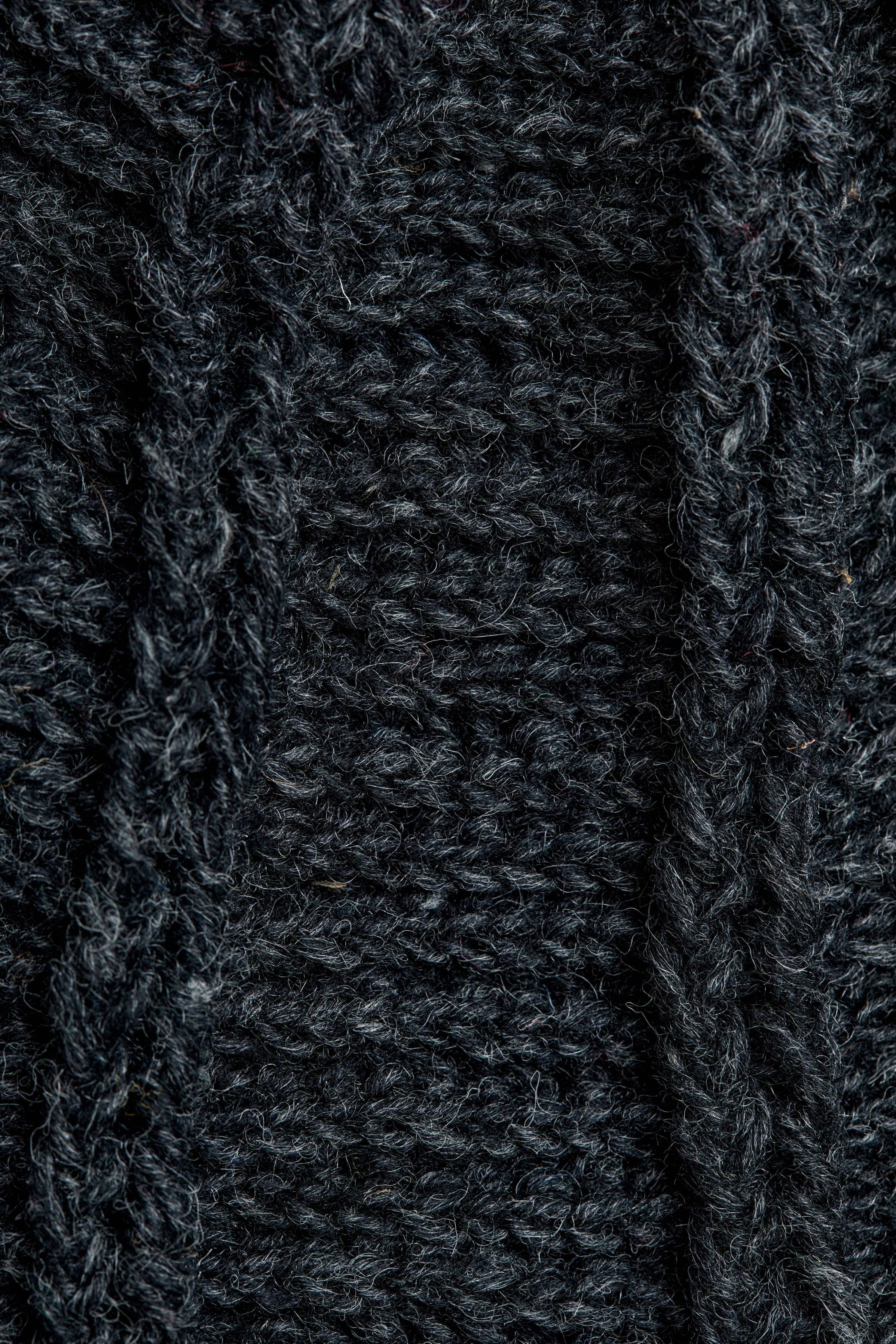 By Many Hands - Wholesale Hand Warmer - Brecken Charcoal Hand-Knit Handwarmers1