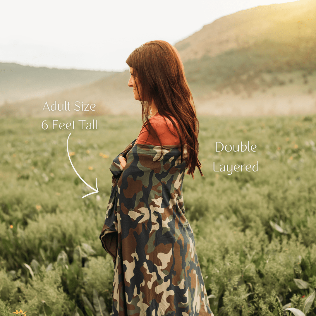 Pipermoon – Manta para sofá por atacado – Manta de Enrolar para Adulto Camuflada8