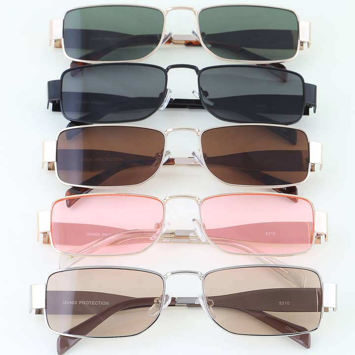 Occhiali da sole retrò classici a scatola per la vendita all'ingrosso da parte di 3AM BY H&D ACCESSORIES