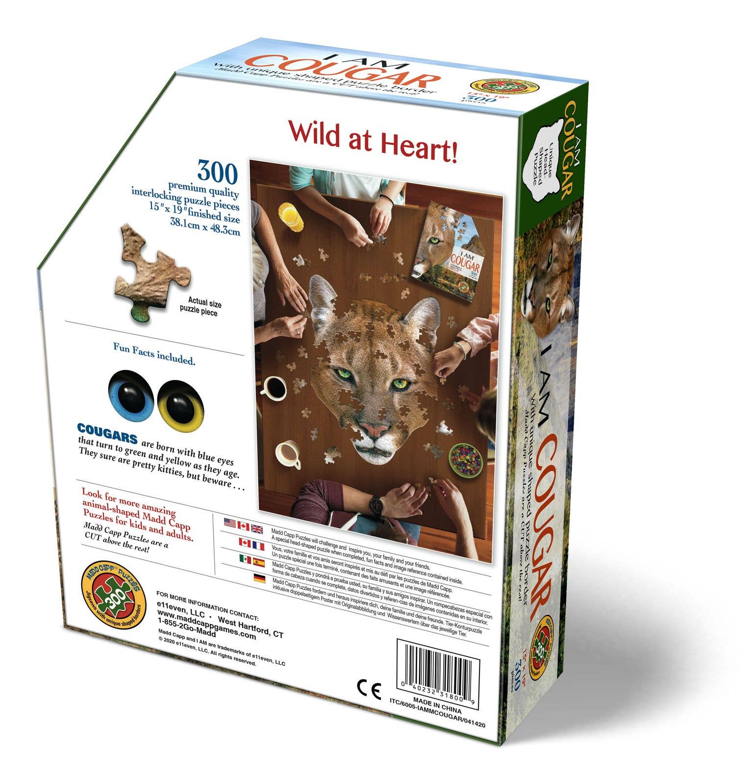 Madd Capp Games & Puzzles - Wholesale Puzzle - Adult - I AM Cougar 300 piece jigsaw puzzle - gift2
