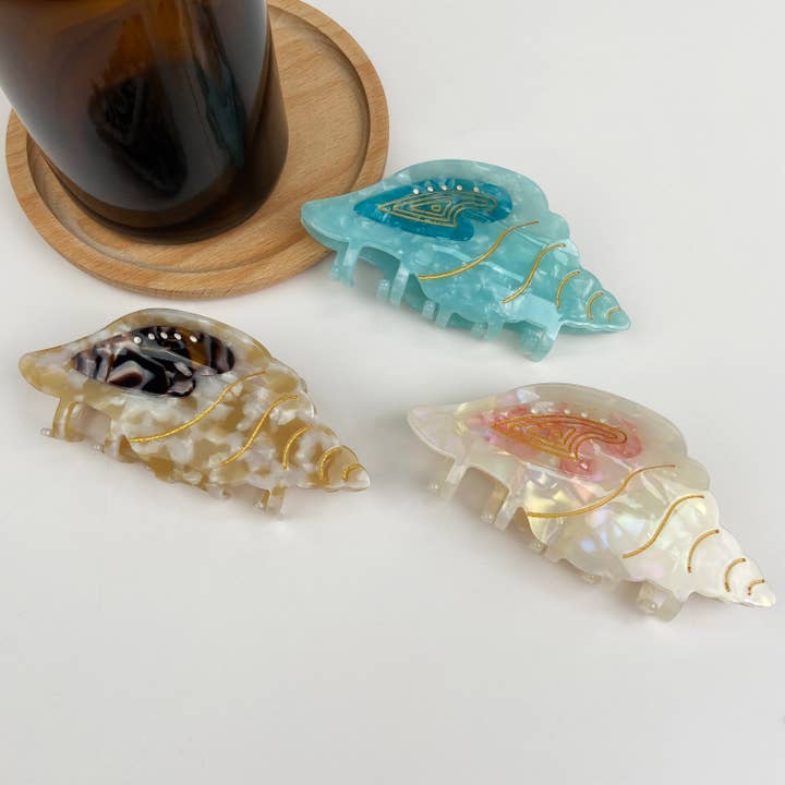 Ocean Series Conch Hair Clip for wholesale by TheDivaSoap