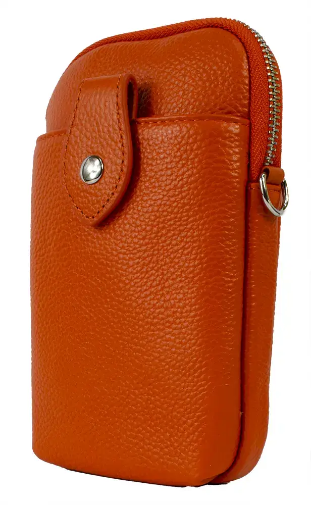 Strathurie – wholesale Crossbody bag – Women's – Strathurie Italian Leather Mobile Phone Bag in Orange2