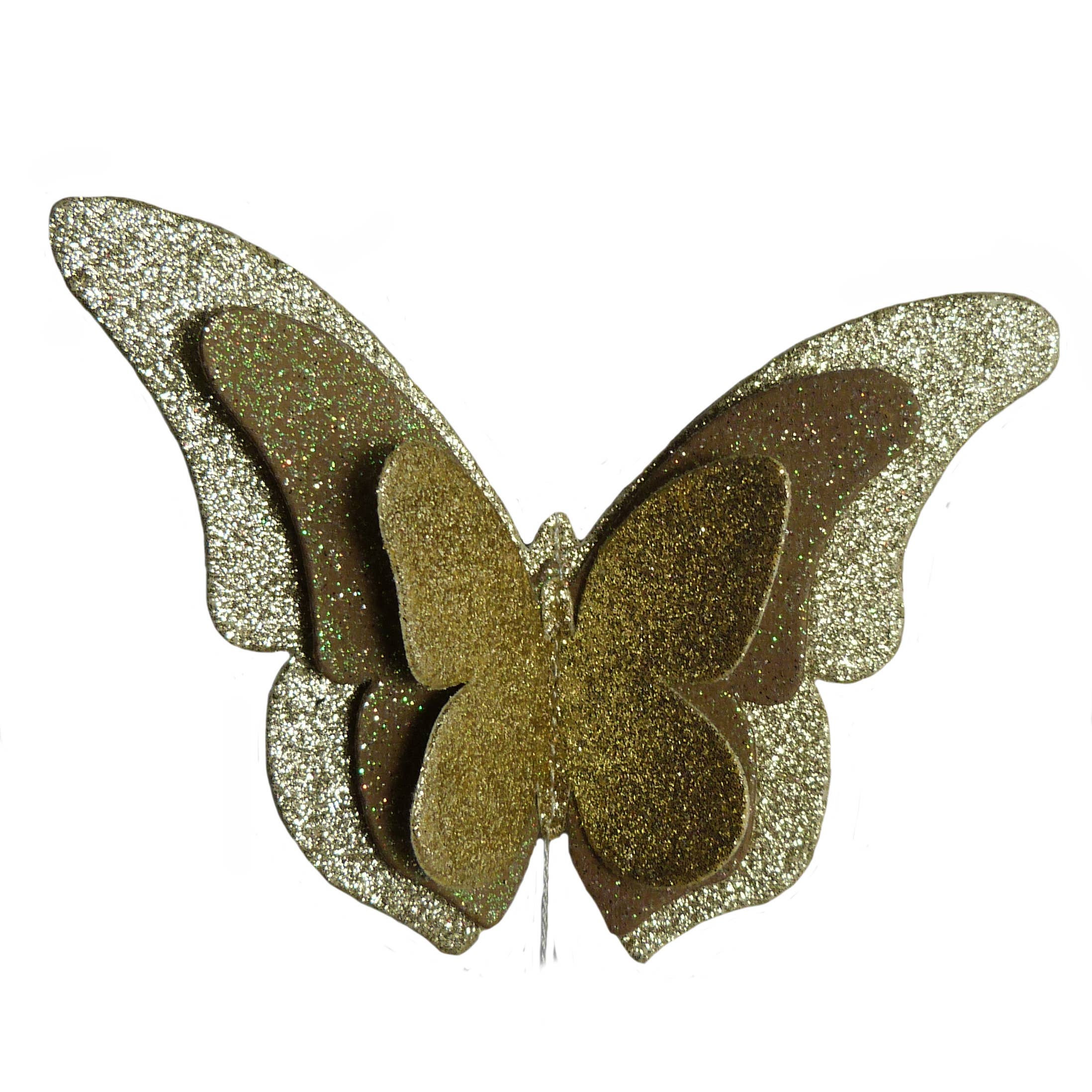 Epigram - Vente Fanion/guirlande - Guirlande de papillons bleus et pailleté 3D en papier3