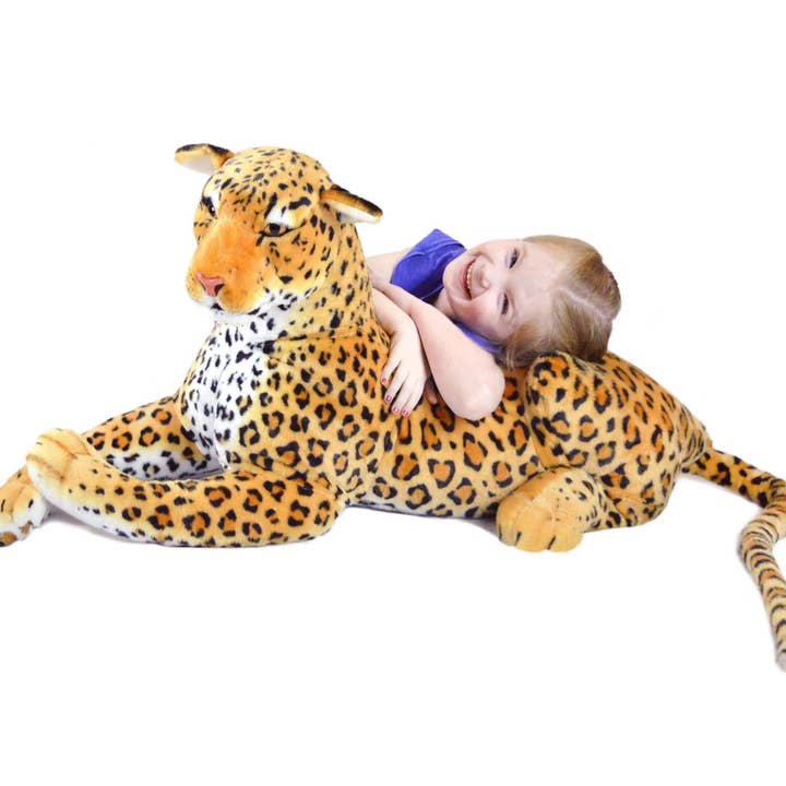 Lahari le léopard | Peluche 42 pouces pour la vente par VIAHART Toy Co.