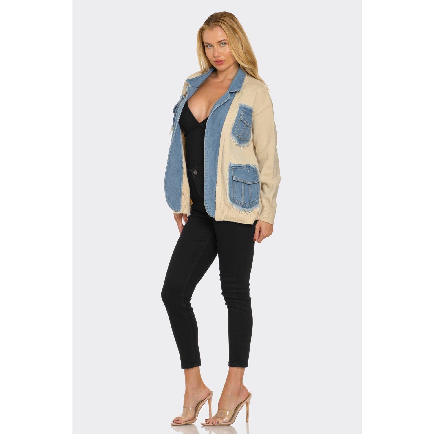 omgstyles - Wholesale Jas - Dames - Demi Denim Gezellige Jas6