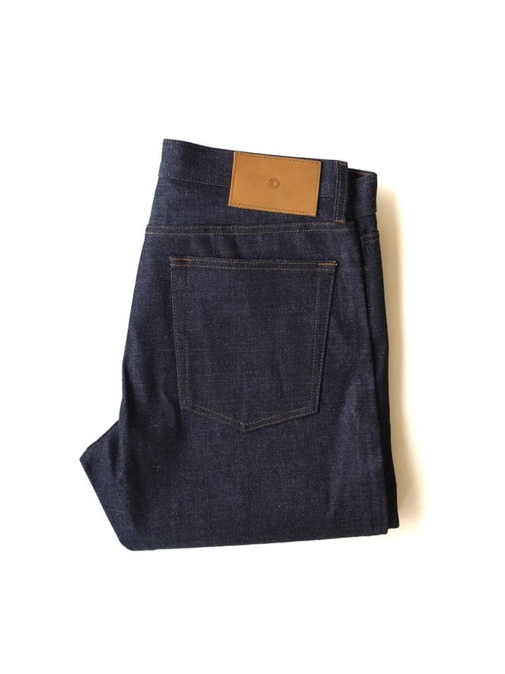 15oz Japanese Raw Denim | Slim Straight Selvedge Denim for wholesale on Faire1