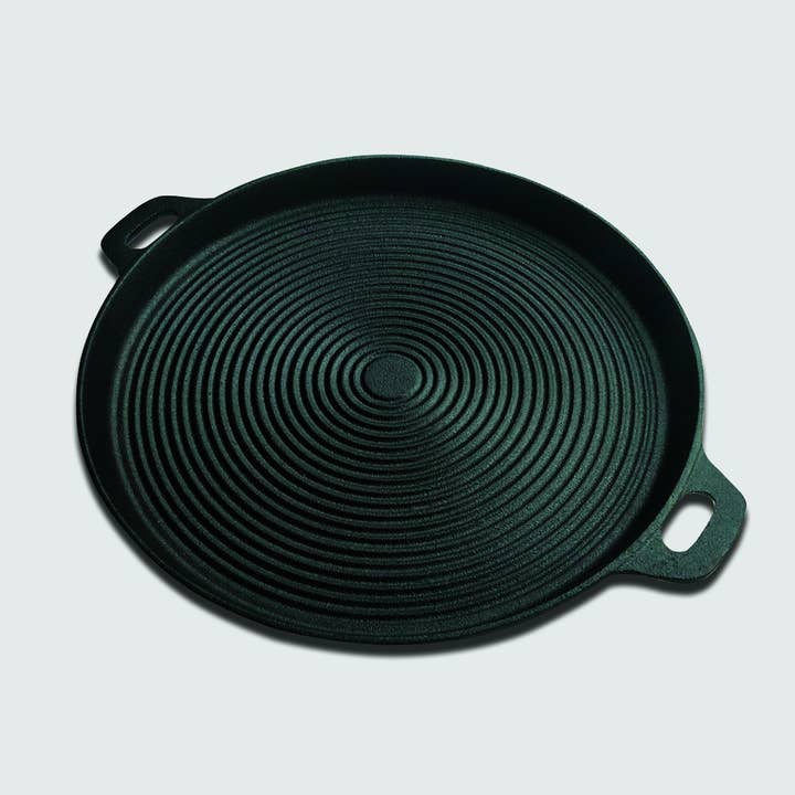 SOGA International Pty Ltd - Wholesale Cast iron skillet - SOGA 35cm Cast Iron Griddle Pan2