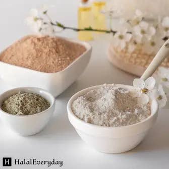 HalalEveryDay – wholesale Skincare face mask – Bentonite (Indian Healing), Moroccan (Red-Rhassoul) & Europe2