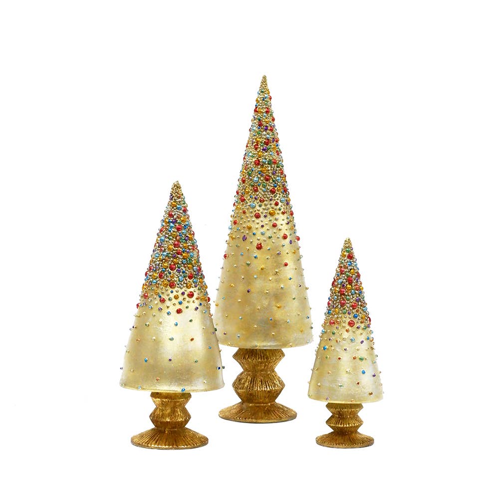 Dekorasyon Gifts Decor - Wholesale Christmas Decoration - Bedazzled Cone Tree (Prism)