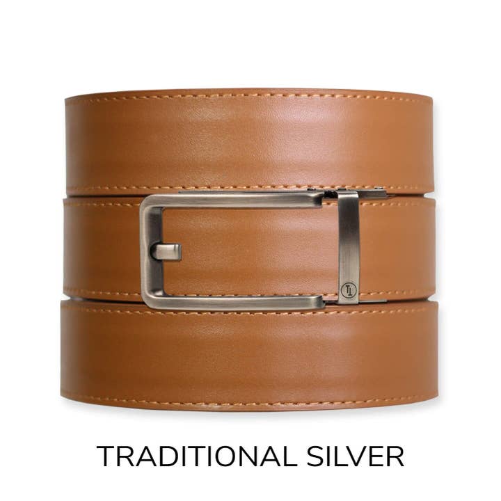 Tough Apparel - Wholesale Belt - Men's - British Tan Top Grain Leather Ratchet Belt & Buckle Set24