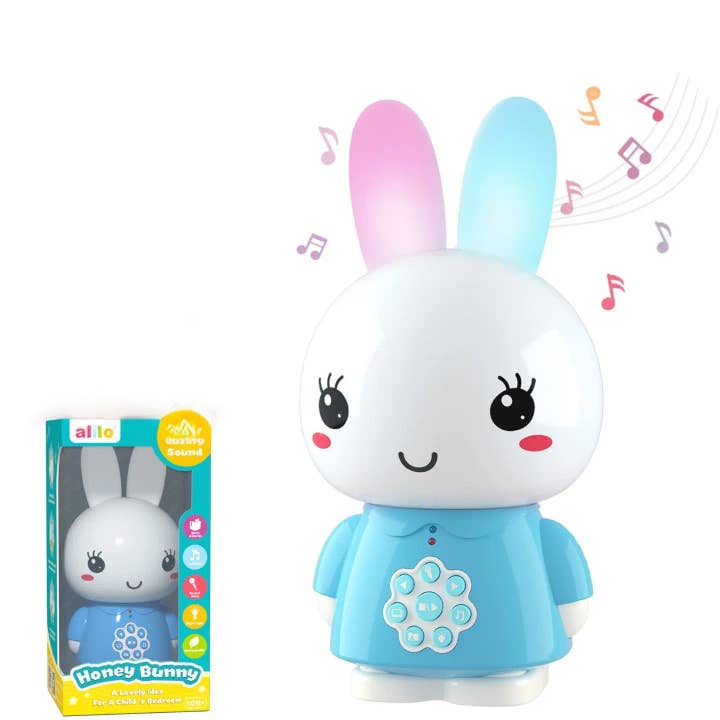 Honey Bunny Blue – Nightlight Toy with Stories & Music for wholesale by Alilo