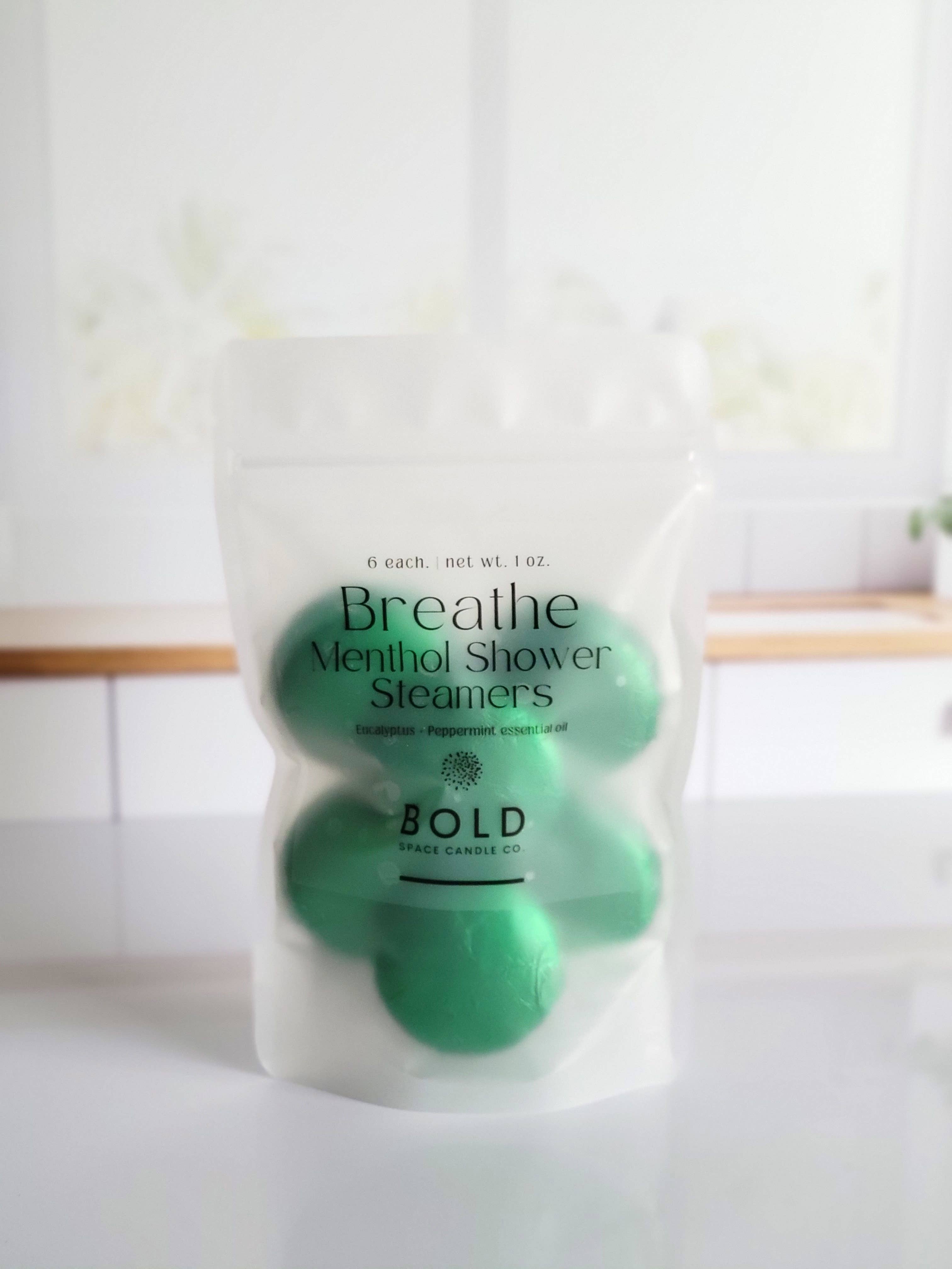 Bold Space Candle Co. - Vendita all'ingrosso Bombe/Compresse vaporizzanti da doccia - Breathe Shower Steamer – Eucalipto e Menta Piperita, Benessere5
