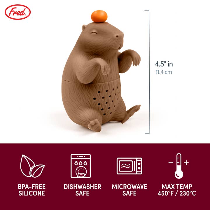 Fred & Friends - Wholesale Tea Strainer/Infuser - Capybarahhh - Capybara Tea Infuser2
