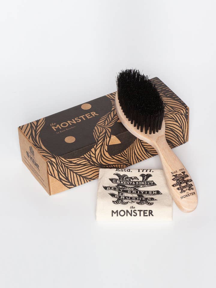 Cepillo de pelo Kent hecho a mano con forma de monstruo para venta al por mayor de CAVE
