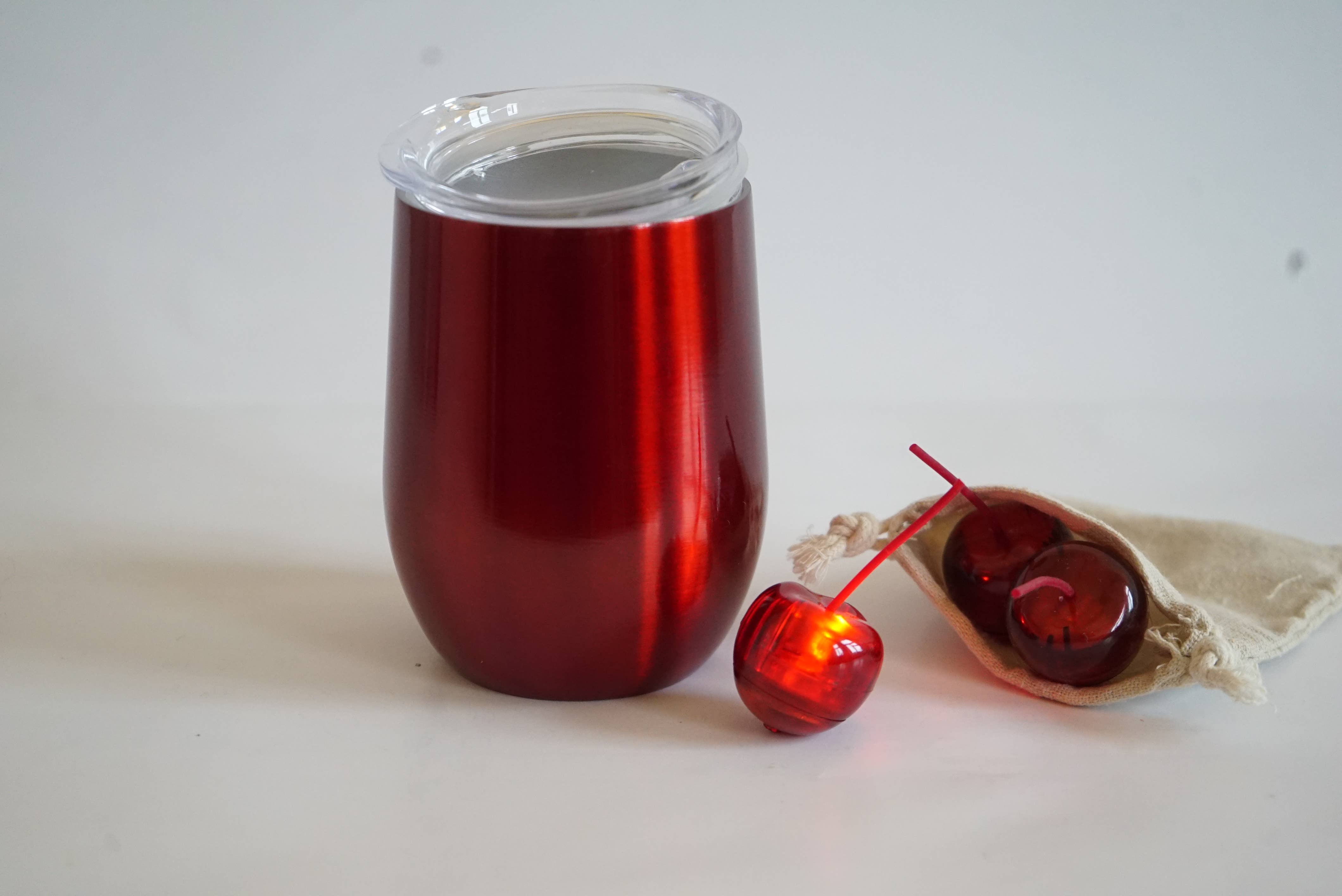 re-YOUse - Wholesale Insulated Mug/Tumbler - Stainless steel wine cup red3