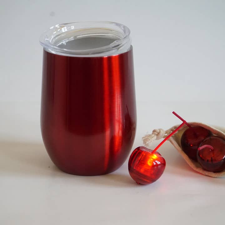 re-YOUse - Wholesale Insulated Mug/Tumbler - Stainless steel wine cup red3