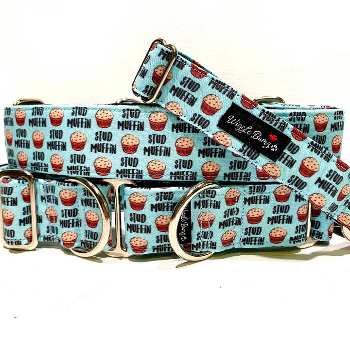 Stud Muffin Dog Collar for wholesale by Wiggle Bumz