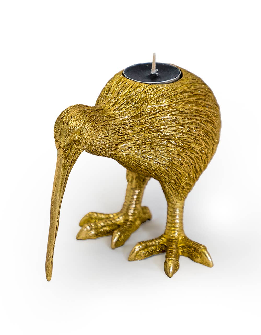 McGowan & Rutherford Ltd - Wholesale Candle Holder - Gold Kiwi Bird Tealight Holder0