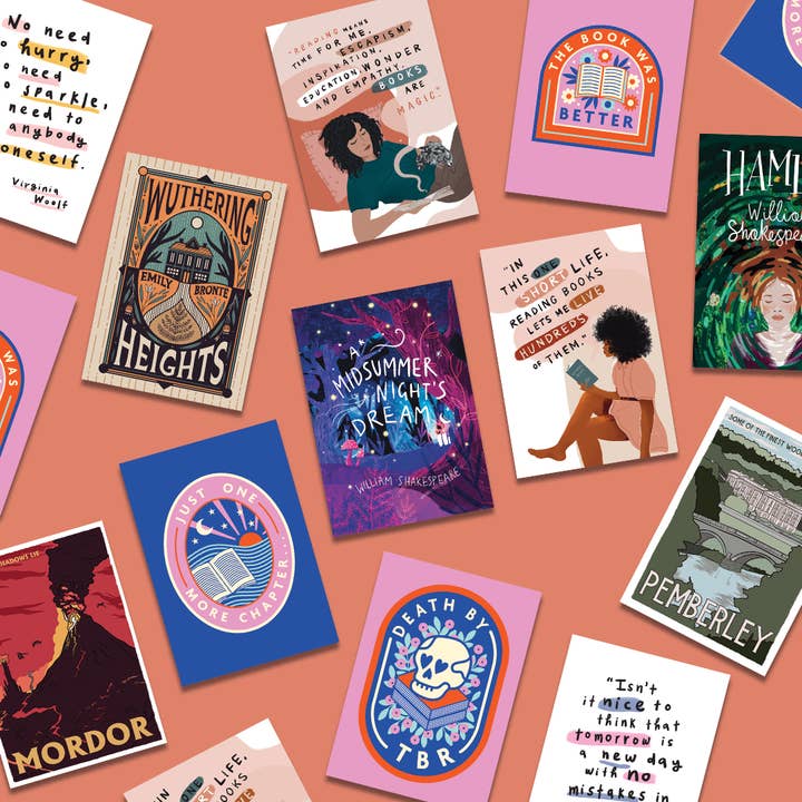 Bookishly (US Duties Paid) - Wholesale Postcard - Postcard Bundle - Retailer's Pack1