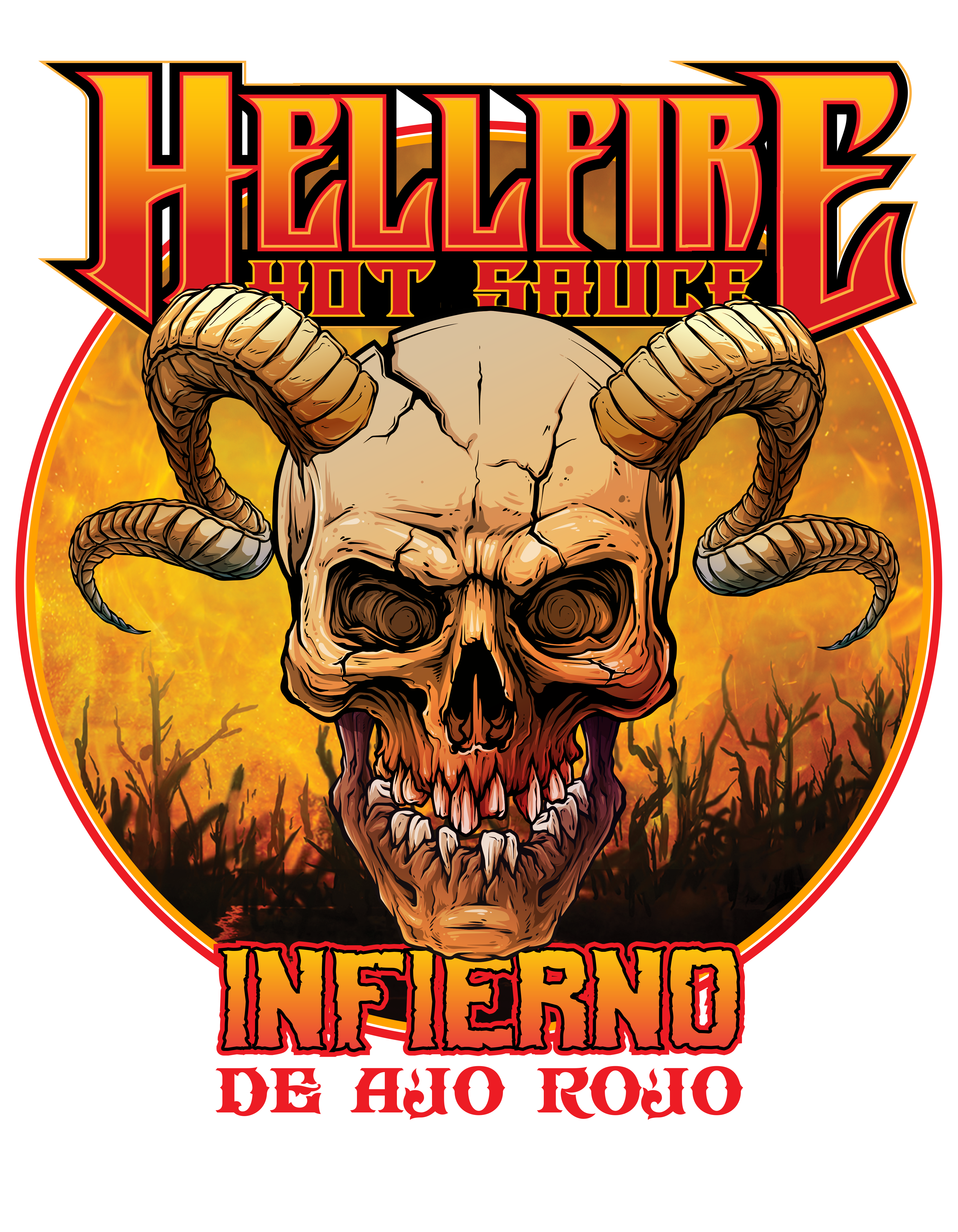 Hellfire Hot Sauce Inc - Vente Sauces piquantes - Nouveau ! Sauce piquante Infierno De Ajo Rojo Hellfire1