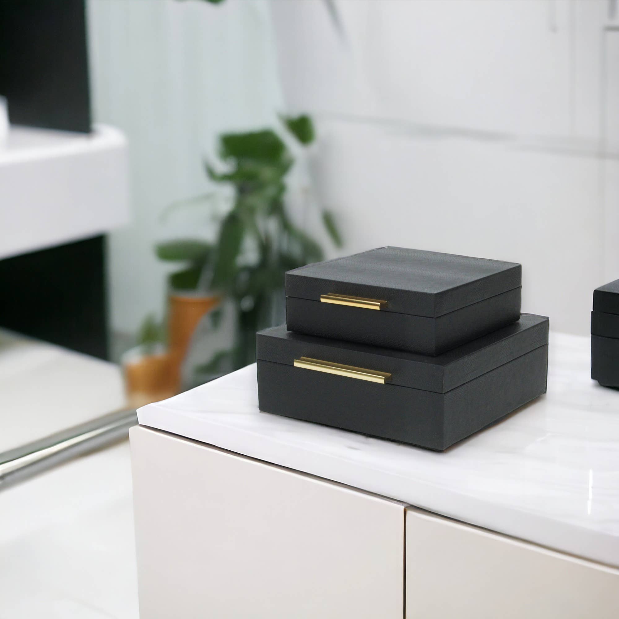 Cheungs Home Decor - Wholesale Decoratief doosje - Lusan set decoratieve vierkante dozen65