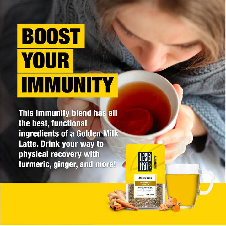 Tiesta Tea Company (loose leaf teas & accessories) - Wholesale Loose Tea - Golden Milk - Sweet Turmeric Herbal Tea12