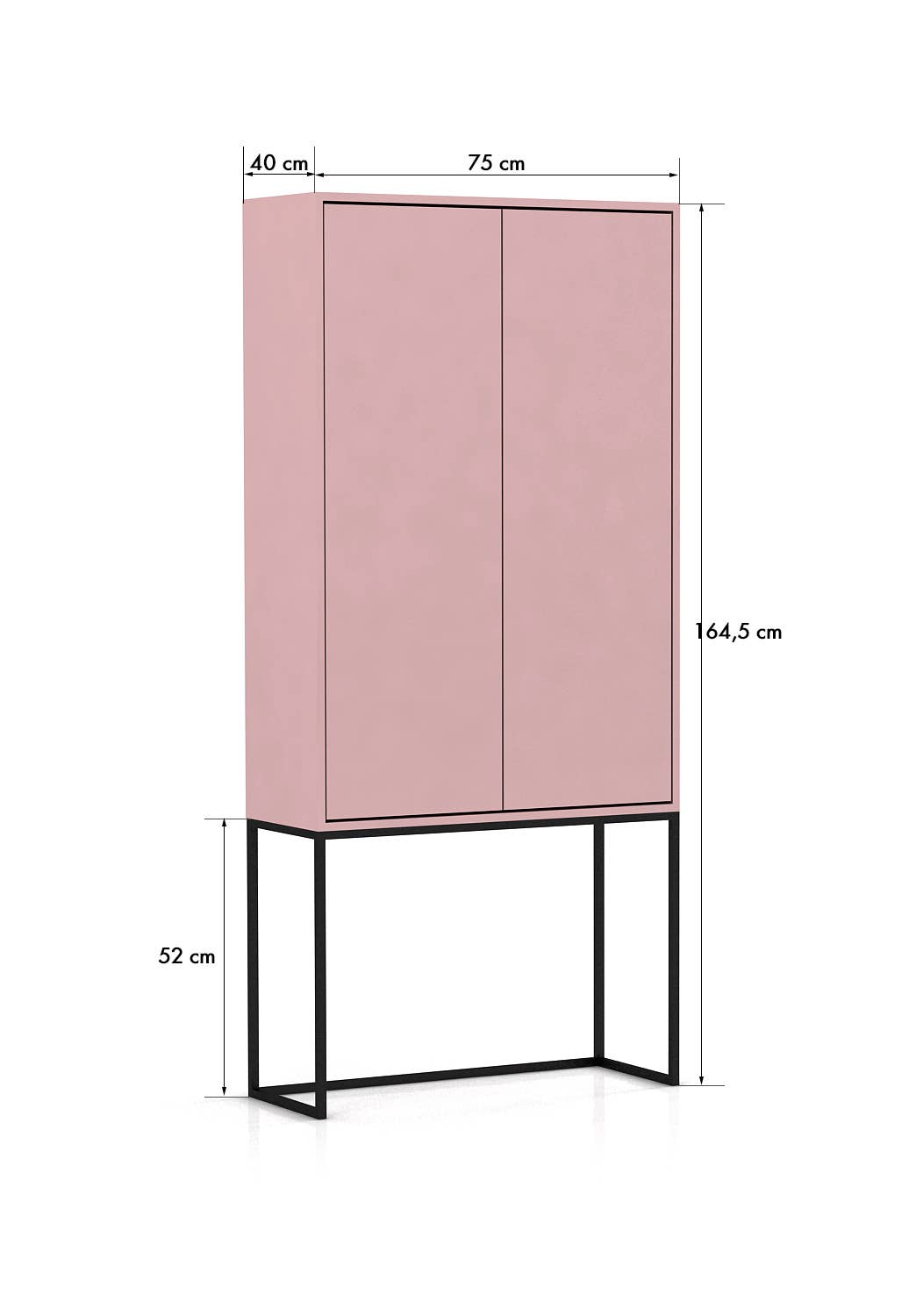 Really Nice Things - Wholesale Cabinet - Pink MDF sideboard cabinet with 2 doors3